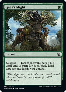 2022 Magic: The Gathering: Dominaria United (DMU) - Gaeas Might (#164, Common) (, Moderately Played)