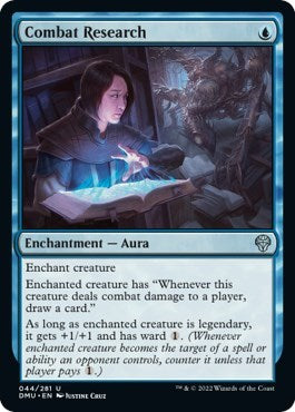 2022 Magic: The Gathering: Dominaria United (DMU) - Combat Research (#44, Uncommon) (, Moderately Played)