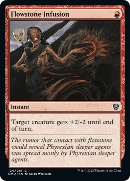 2022 Magic: The Gathering: Dominaria United (DMU) - Flowstone Infusion (#124, Common) (, Near Mint)