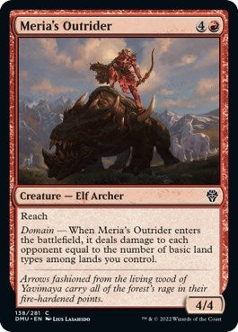 2022 Magic: The Gathering: Dominaria United (DMU) - Meria's Outrider (#138, Common) (, Near Mint)