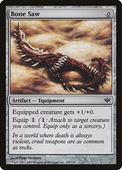 2009 Magic: The Gathering: Conflux (CON) - Bone Saw (#135, Common) (, Lightly Played)