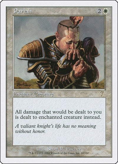 2001 Magic: The Gathering: 7th Edition (7ED) - Pariah (#30, Rare) (, Near Mint)