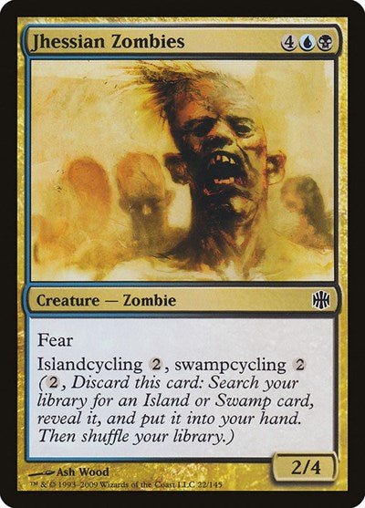 2009 Magic: The Gathering: Alara Reborn (ARB) - Jhessian Zombies (#22, Common) (, Moderately Played)
