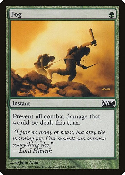 2009 Magic: The Gathering: Magic 2010 (M10) (M10) - Fog (#182, Common) (, Near Mint)