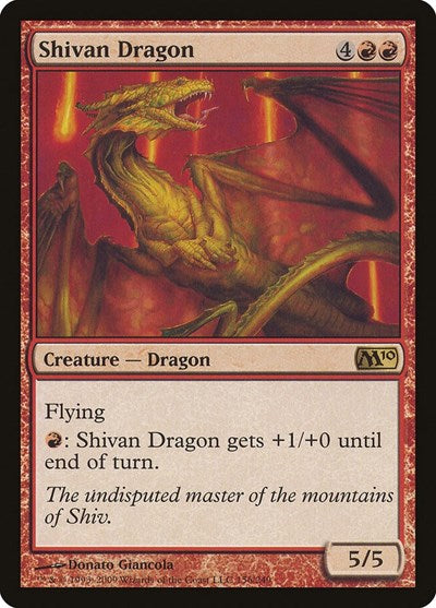 2009 Magic: The Gathering: Magic 2010 (M10) (M10) - Shivan Dragon (#156, Rare) (, Near Mint)
