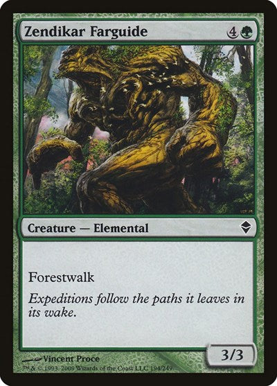 2009 Magic: The Gathering: Zendikar (ZEN) - Zendikar Farguide (#194, Common) (, Moderately Played)