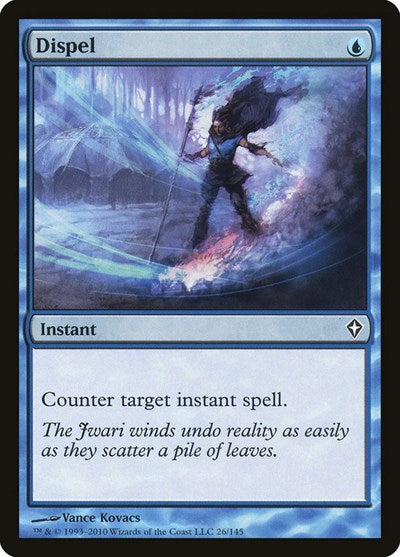 2010 Magic: The Gathering: Worldwake (WWK) - Dispel (#26, Common) (, Lightly Played)