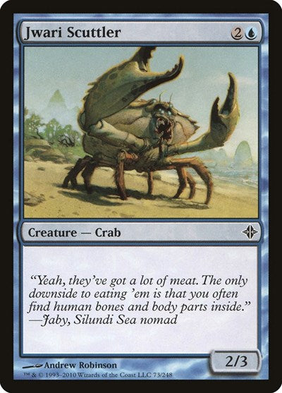 2010 Magic: The Gathering: Rise of the Eldrazi (ROE) - Jwari Scuttler (#73, Common) (, Moderately Played)