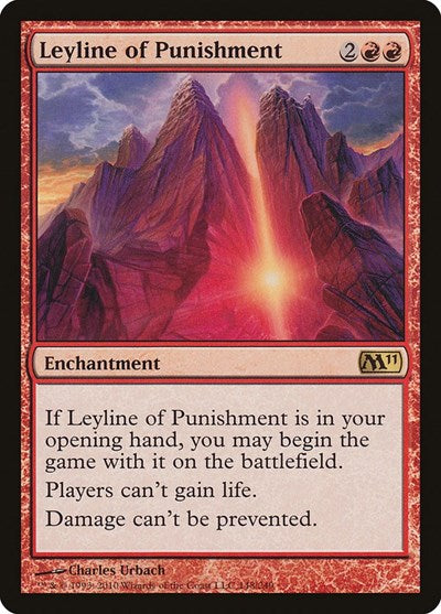 2010 Magic: The Gathering: Magic 2011 (M11) (M11) - Leyline of Punishment (#148, Rare) (, Lightly Played)