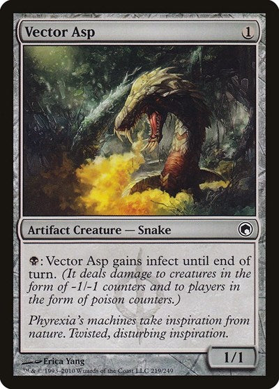 2010 Magic: The Gathering: Scars of Mirrodin (SOM) - Vector Asp (#219, Common) (, Lightly Played)