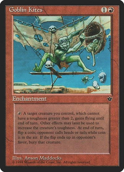 1994 Magic: The Gathering: Fallen Empires (FEM) - Goblin Kites (#57, Uncommon) (, Lightly Played)