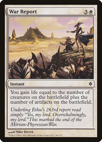 2011 Magic: The Gathering: New Phyrexia (NPH) - War Report (#26, Common) (, Lightly Played)