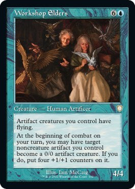 2022 Magic: The Gathering: Commander: The Brothers' War (BRC) - Workshop Elders (Retro Frame) (#102, Rare) (, Near Mint)