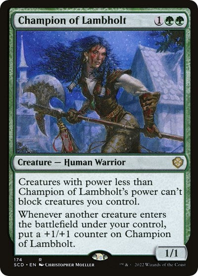 2022 Magic: The Gathering: Starter Commander Decks (SCD) - Champion of Lambholt (#174, Rare) (, Lightly Played)