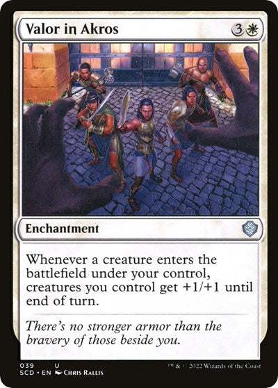 2022 Magic: The Gathering: Starter Commander Decks (SCD) - Valor in Akros (#39, Uncommon) (, Near Mint)