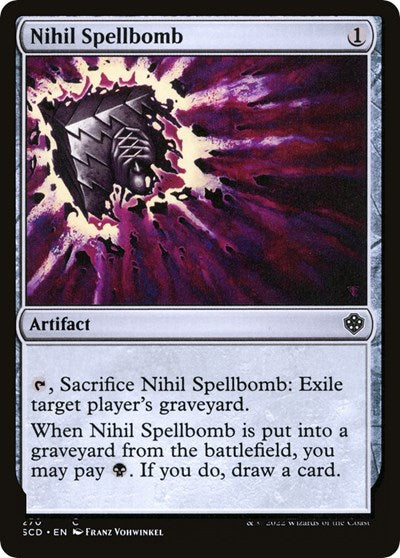 2022 Magic: The Gathering: Starter Commander Decks (SCD) - Nihil Spellbomb (#270, Common) (, Lightly Played)