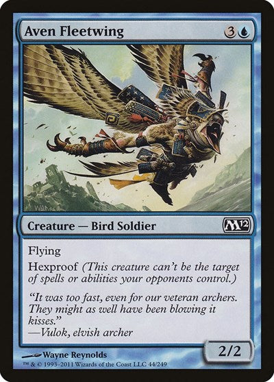 2011 Magic: The Gathering: Magic 2012 (M12) (M12) - Aven Fleetwing (#44, Common) (, Lightly Played)
