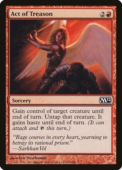 2011 Magic: The Gathering: Magic 2012 (M12) (M12) - Act of Treason (#121, Common) (, Near Mint)