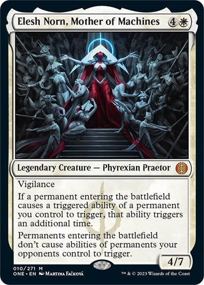 2023 Magic: The Gathering: Phyrexia: All Will Be One (ONE) - Elesh Norn, Mother of Machines (#10, Mythic Rare) (, Near Mint)