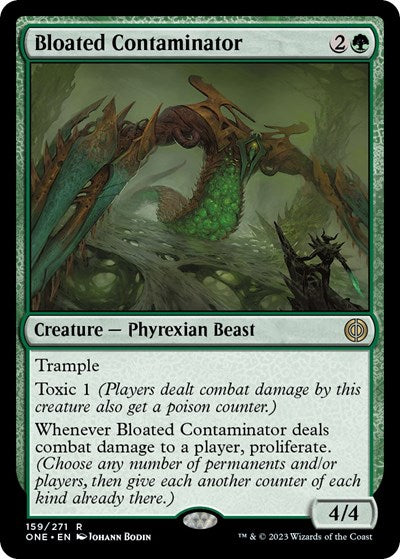 2023 Magic: The Gathering: Phyrexia: All Will Be One (ONE) - Bloated Contaminator (#159, Rare) (Foil, Near Mint)