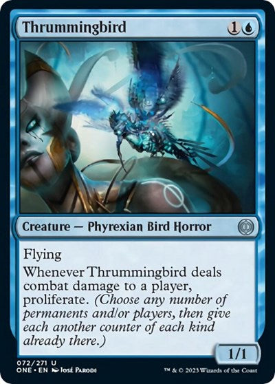 2023 Magic: The Gathering: Phyrexia: All Will Be One (ONE) - Thrummingbird (#72, Uncommon) (, Lightly Played)