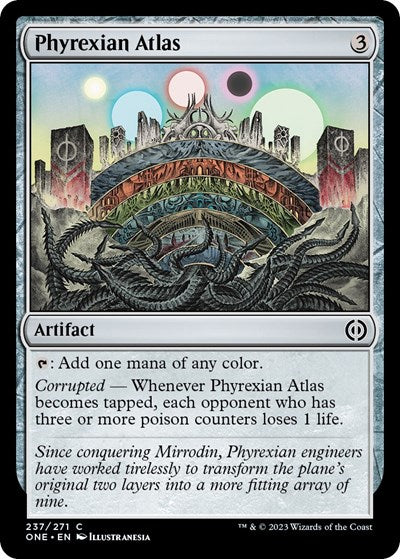 2023 Magic: The Gathering: Phyrexia: All Will Be One (ONE) - Phyrexian Atlas (#237, Common) (, Near Mint)
