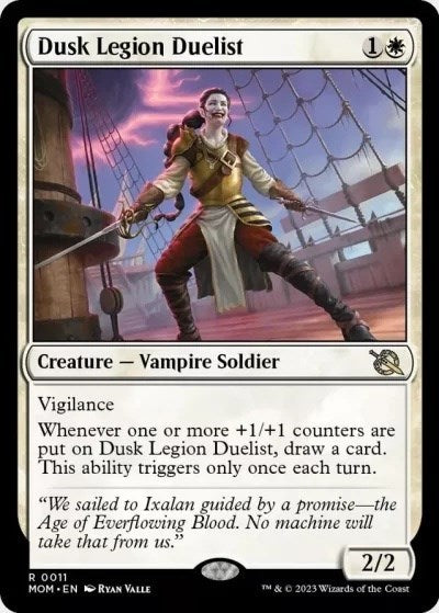 2023 Magic: The Gathering: March of the Machine (MOM) - Dusk Legion Duelist (#11, Rare) (, Lightly Played)