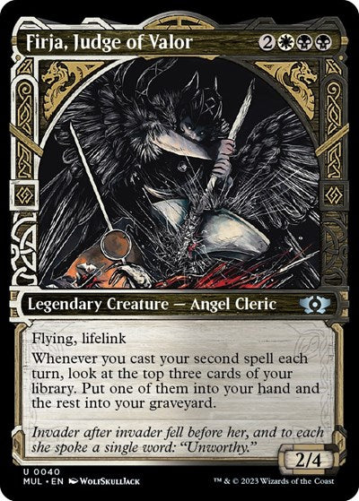 2023 Magic: The Gathering: March of the Machine: Multiverse Legends (MUL) - Firja Judge of Valor (#40, Uncommon) (, Lightly Played)