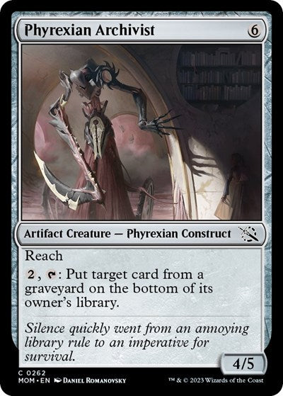 2023 Magic: The Gathering: March of the Machine (MOM) - Phyrexian Archivist (#262, Common) (, Lightly Played)