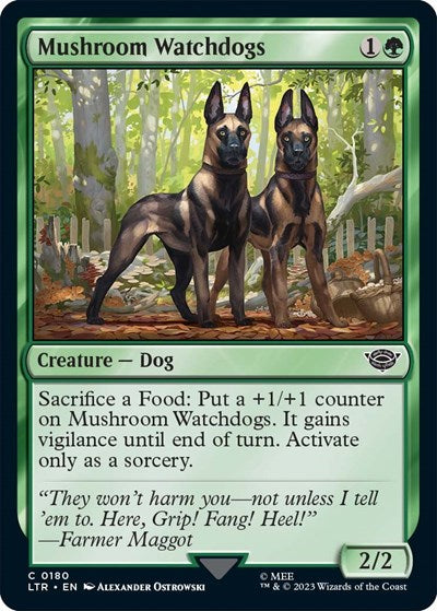 2023 Magic: The Gathering: Universes Beyond: The Lord of the Rings: Tales of Middle-earth (LTR) - Mushroom Watchdogs (#180, Common) (, Lightly Played)
