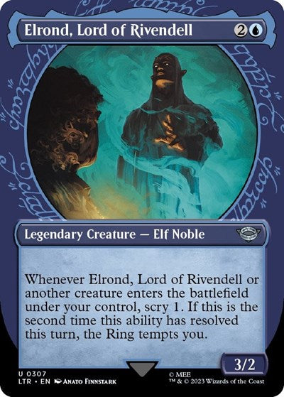2023 Magic: The Gathering: Universes Beyond: The Lord of the Rings: Tales of Middle-earth (LTR) - Elrond Lord of Rivendell Showcase (#307, Uncommon) (, Lightly Played)