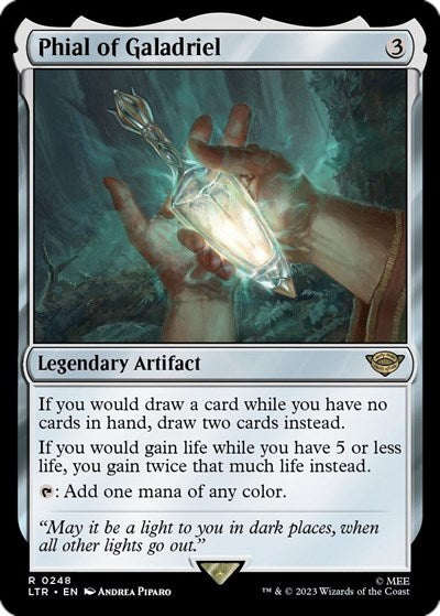 2023 Magic: The Gathering: Universes Beyond: The Lord of the Rings: Tales of Middle-earth (LTR) - Phial of Galadriel (#248, Rare) (, Lightly Played)