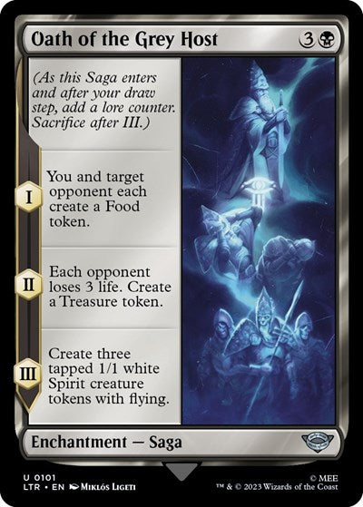 2023 Magic: The Gathering: Universes Beyond: The Lord of the Rings: Tales of Middle-earth (LTR) - Oath of the Grey Host (#101, Uncommon) (, Lightly Played)