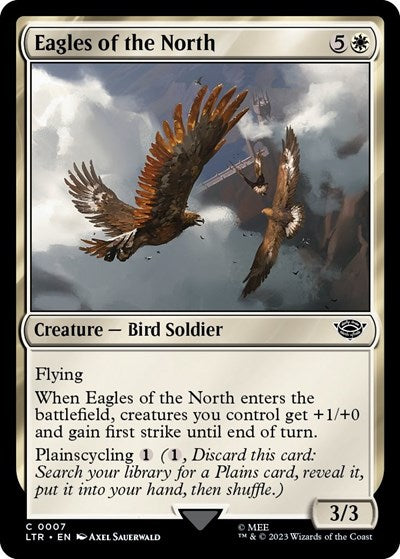 2023 Magic: The Gathering: Universes Beyond: The Lord of the Rings: Tales of Middle-earth (LTR) - Eagles of the North (#7, Common) (, Moderately Played)