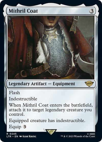 2023 Magic: The Gathering: Universes Beyond: The Lord of the Rings: Tales of Middle-earth (LTR) - Mithril Coat (#245, Rare) (, Lightly Played)