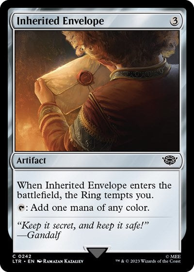 2023 Magic: The Gathering: Universes Beyond: The Lord of the Rings: Tales of Middle-earth (LTR) - Inherited Envelope (#242, Common) (, Near Mint)