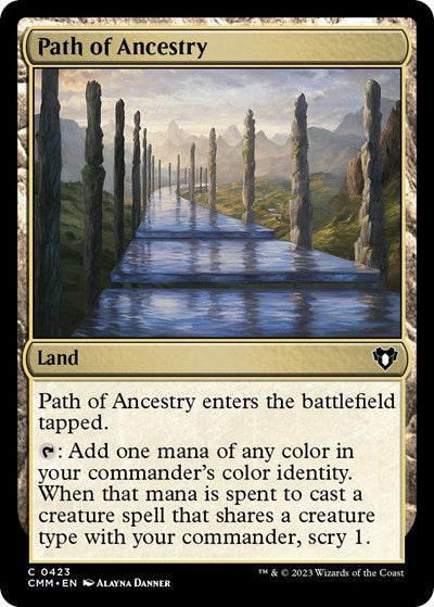 2023 Magic: The Gathering: Commander Masters (CMM) - Path of Ancestry (#423, Common) (, Near Mint)