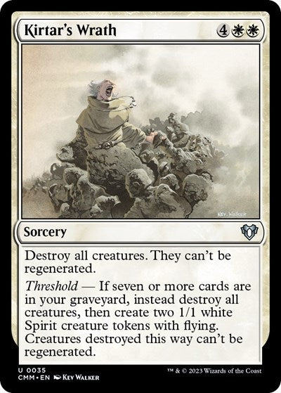 2023 Magic: The Gathering: Commander Masters (CMM) - Kirtar's Wrath (#35, Uncommon) (, Near Mint)