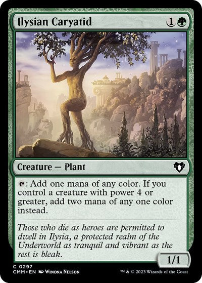 2023 Magic: The Gathering: Commander Masters (CMM) - Ilysian Caryatid (#297, Common) (, Near Mint)