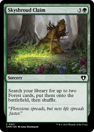 2023 Magic: The Gathering: Commander Masters (CMM) - Skyshroud Claim (#321, Common) (, Near Mint)