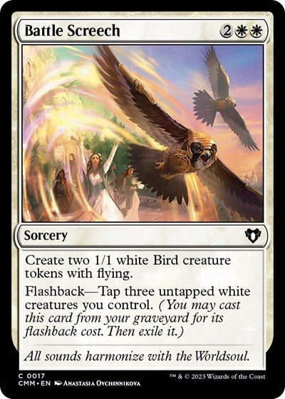 2023 Magic: The Gathering: Commander Masters (CMM) - Battle Screech (#17, Common) (, Near Mint)