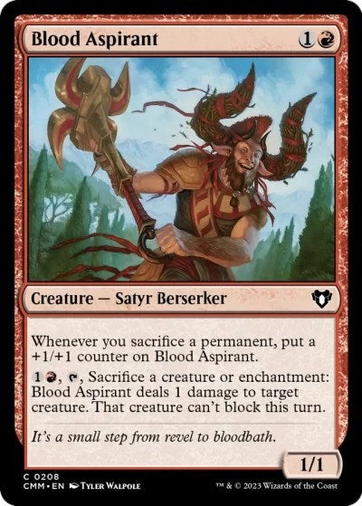 2023 Magic: The Gathering: Commander Masters (CMM) - Blood Aspirant (#208, Common) (, Near Mint)
