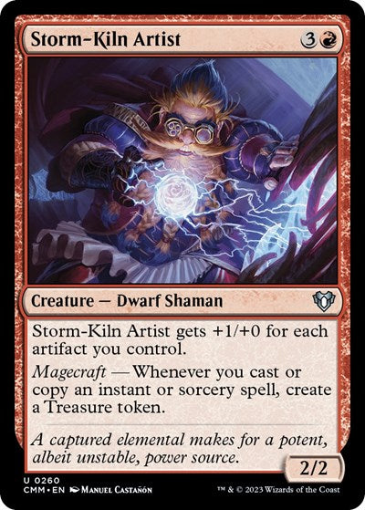 2023 Magic: The Gathering: Commander Masters (CMM) - Storm-Kiln Artist (#260, Uncommon) (, Near Mint)