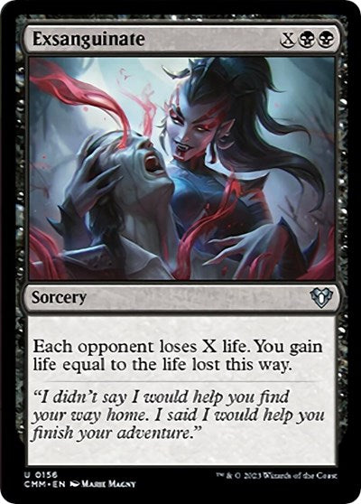 2023 Magic: The Gathering: Commander Masters (CMM) - Exsanguinate (#156, Uncommon) (, Near Mint)
