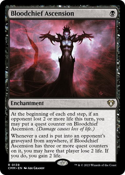 2023 Magic: The Gathering: Commander Masters (CMM) - Bloodchief Ascension (#139, Rare) (, Lightly Played)