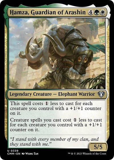 2023 Magic: The Gathering: Commander Masters (CMM) - Hamza, Guardian of Arashin (#339, Uncommon) (, Near Mint)