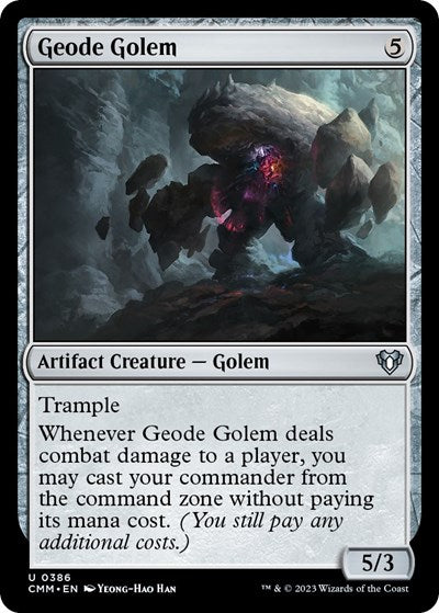 2023 Magic: The Gathering: Commander Masters (CMM) - Geode Golem (#386, Uncommon) (, Near Mint)