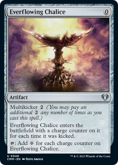 2023 Magic: The Gathering: Commander Masters (CMM) - Everflowing Chalice (#948, Uncommon) (, Near Mint)