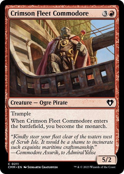 2023 Magic: The Gathering: Commander Masters (CMM) - Crimson Fleet Commodore (#211, Common) (, Near Mint)