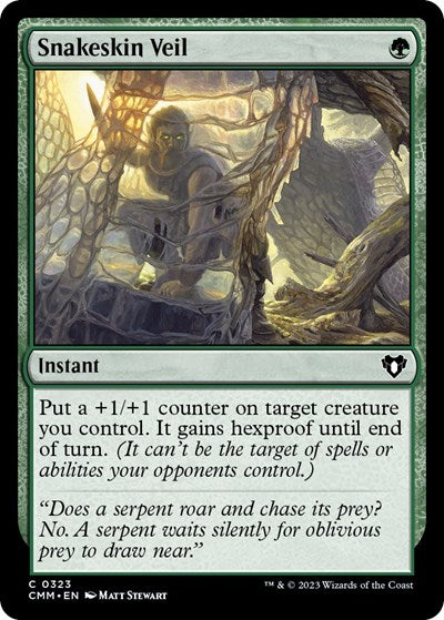 2023 Magic: The Gathering: Commander Masters (CMM) - Snakeskin Veil (#323, Common) (, Near Mint)